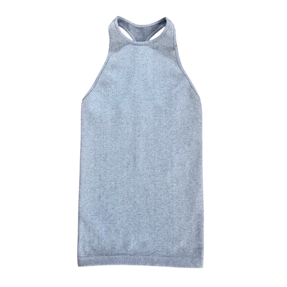 Free People Movement Ribbed Racerback Tank Top Stretch Size XS/S Gray Activewear